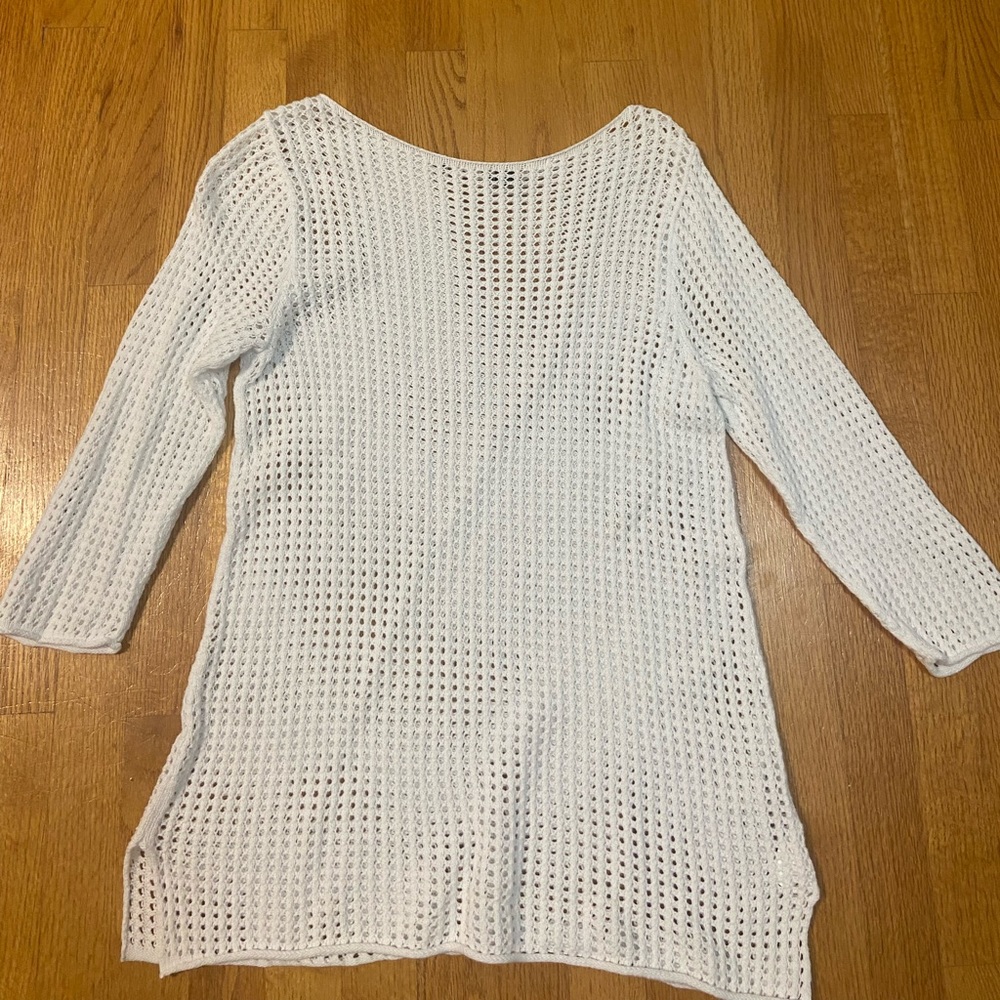 White mesh tunic